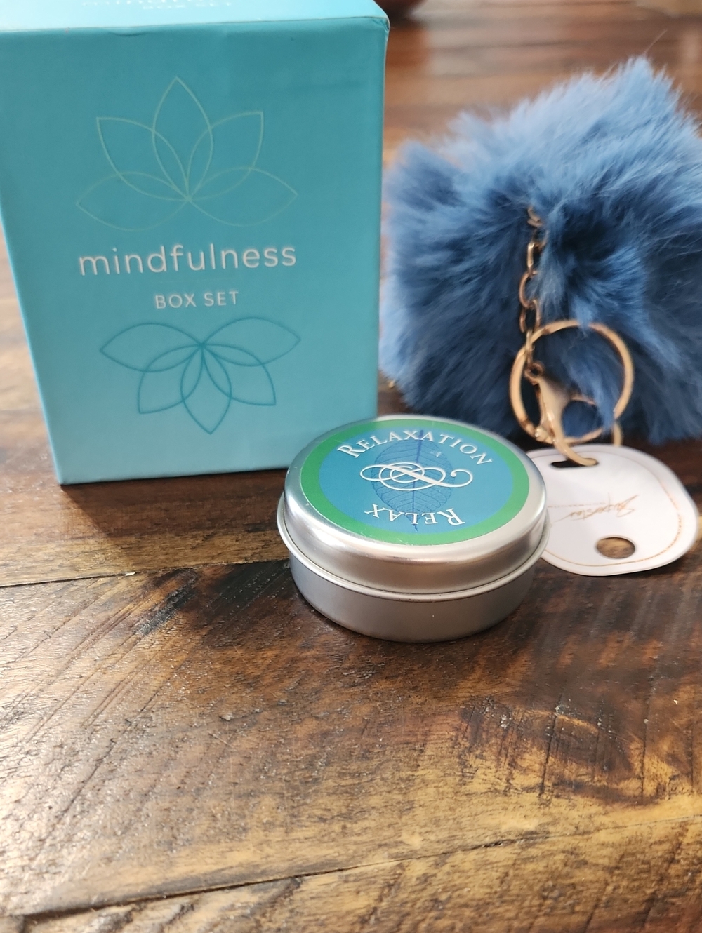 Mindfulness Relaxation Books, Candle & Keychain